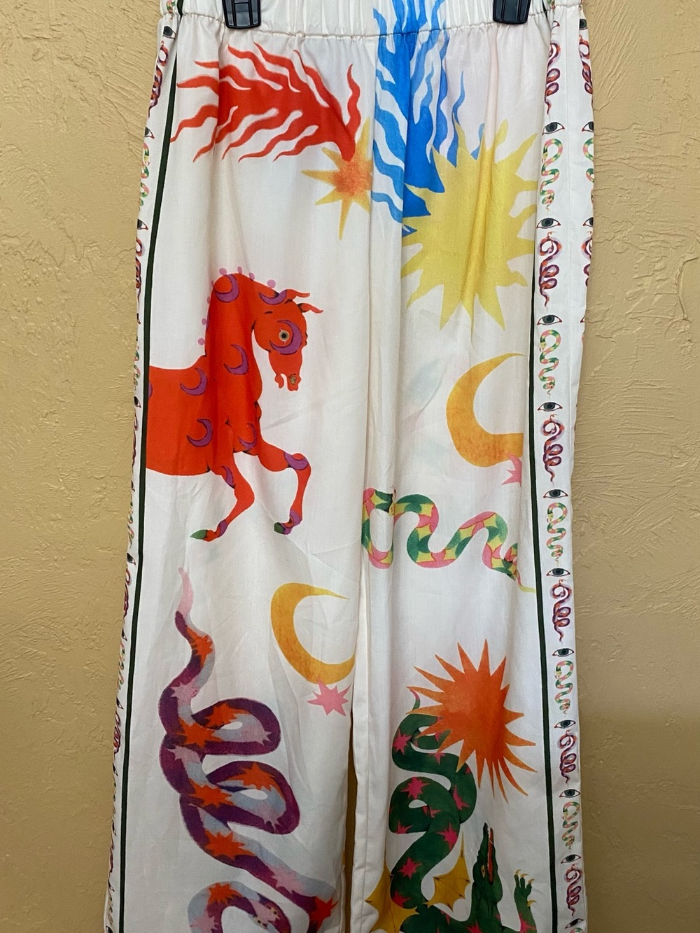 Commense Printed Wide-Leg Bottoms - Multicolor size small - Picture 6 of 8
